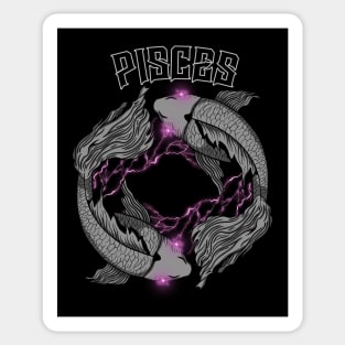 Lightning Pisces (Pink) Sticker